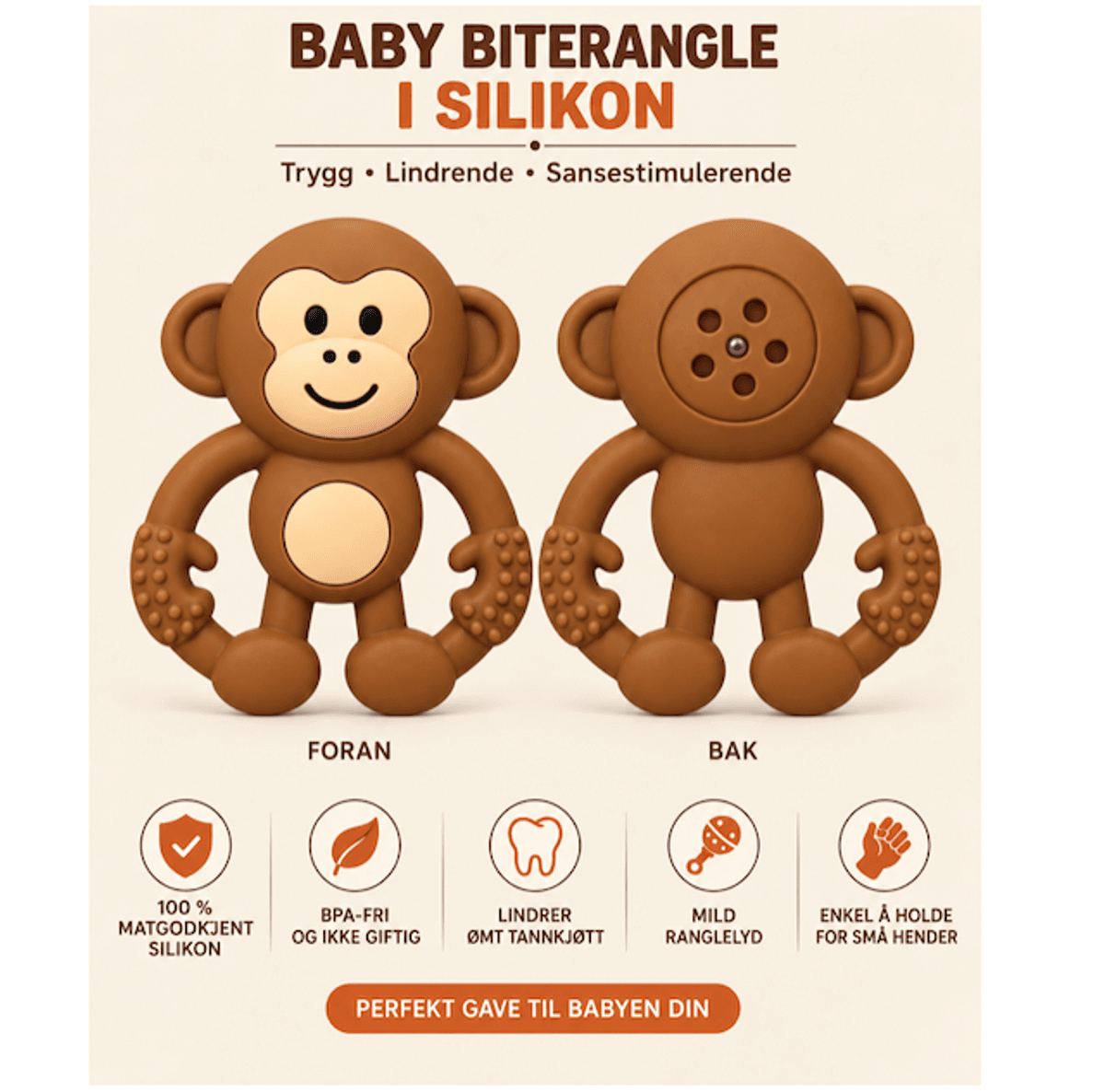 Troller Kids | Silikon Biterangle | Ape