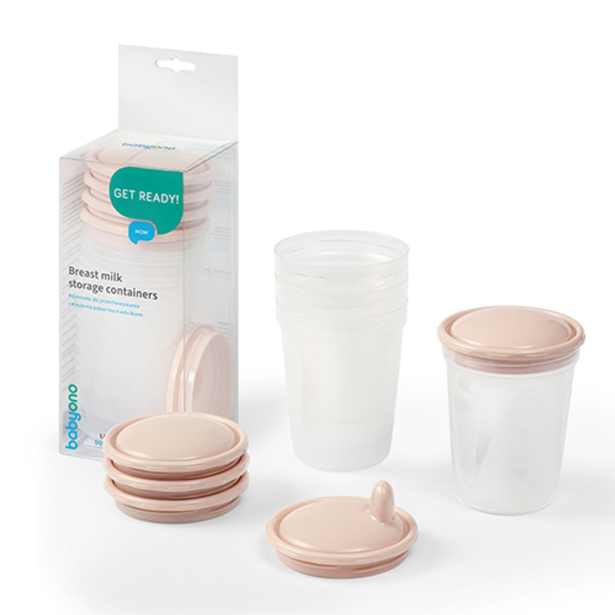 Babyono | Oppbevaringsbegre til morsmelk og barnemat | 4 x 200 ml