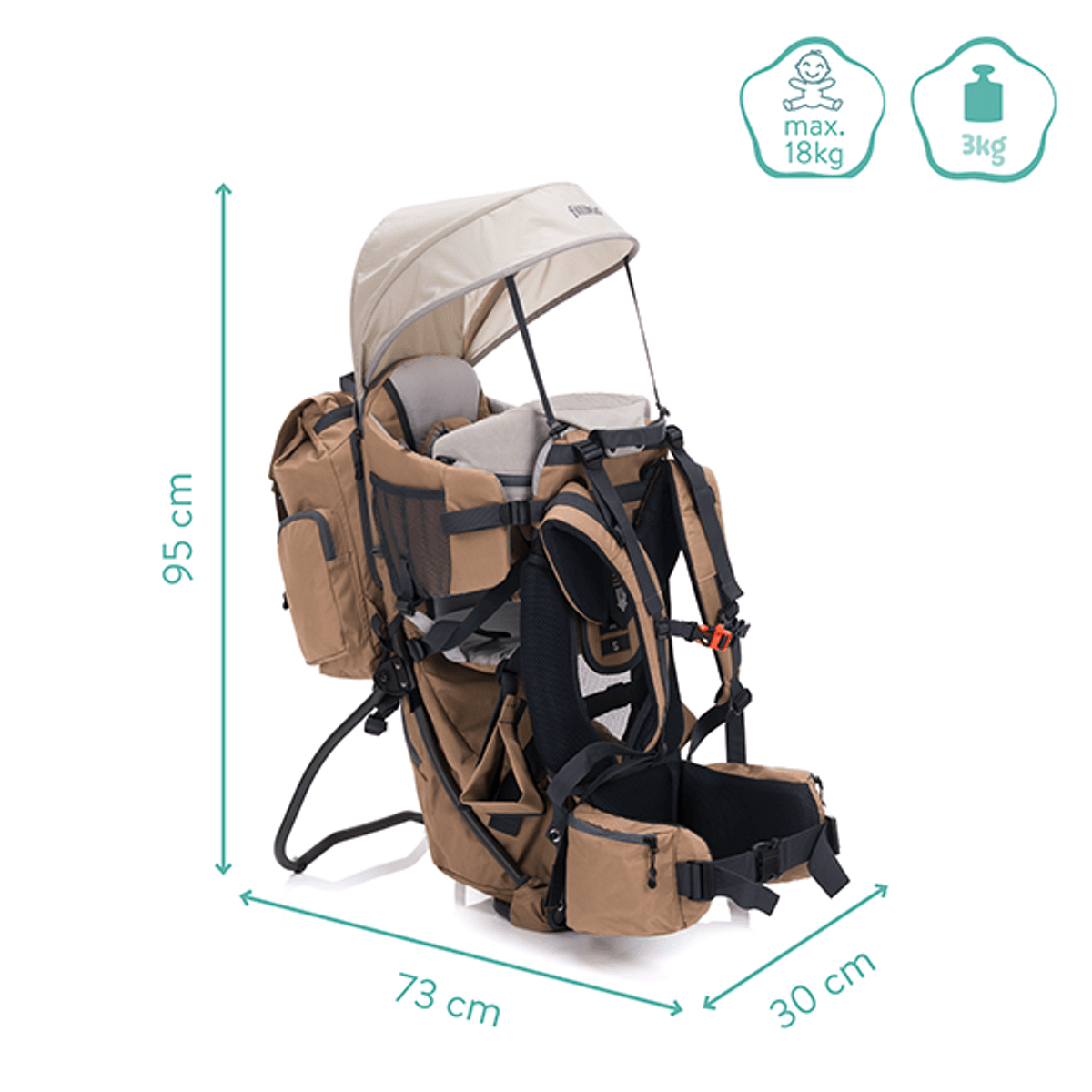 Fillikid | Adventure Bæremeis | Dessert Beige