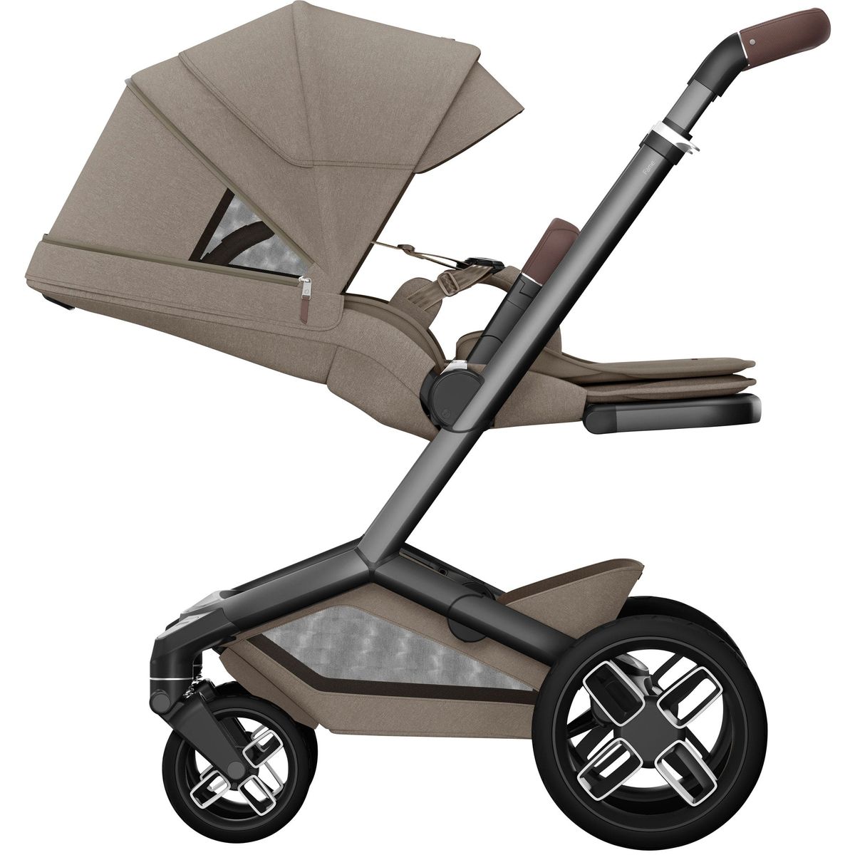 Maxi-Cosi | Fame V2 Vogn + Pebble Slide Pro Bilstol og Base | Oak Truffel