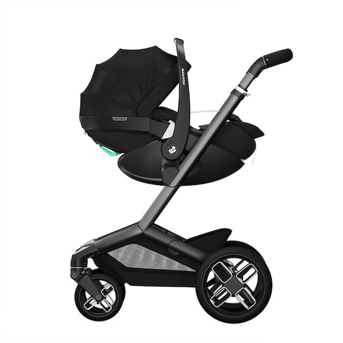  Maxi-Cosi | Fame Kombivogn Twillic Black + Pebble Pro Bilstol og Base 360 Pro