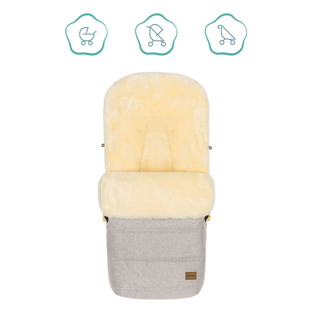 Fillikid | Bernina Lammeskinnpose | Champagne