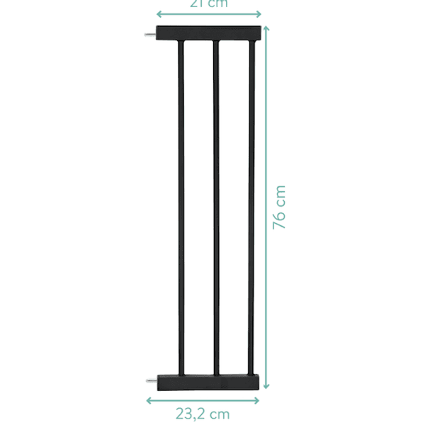 Hovedbilde Fillikid | Forlenger til Fillikd sikkerhetsgrind 21cm | Black