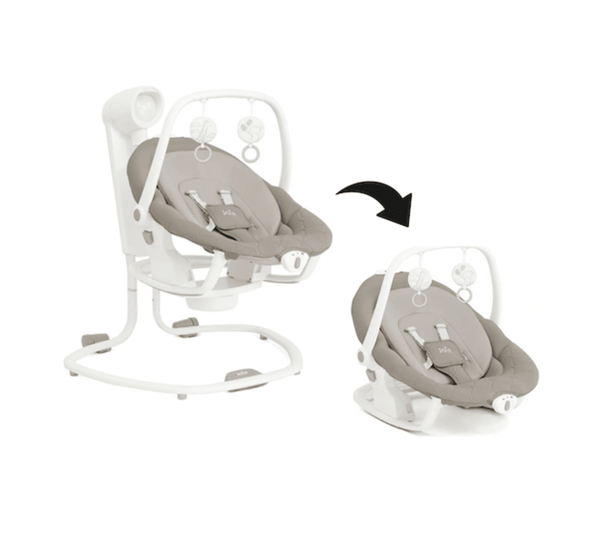 Joie | Serina 2in1 | Elektrisk Gynge | Walnut