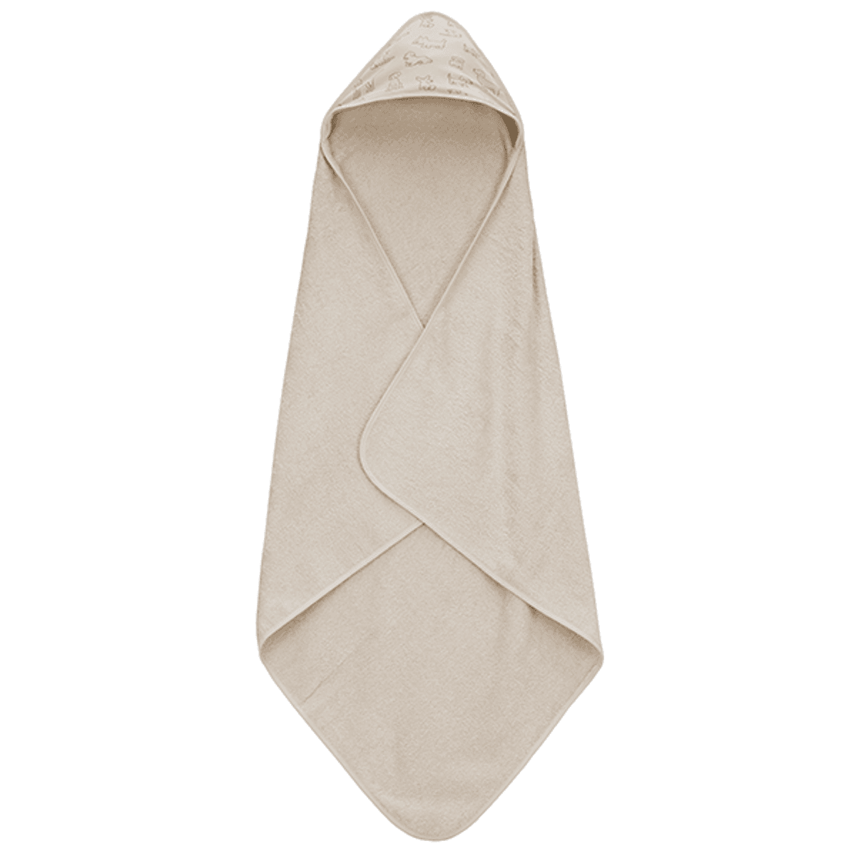 Fillikid | Hettehåndkle | 75 x 75 cm | Dog Beige