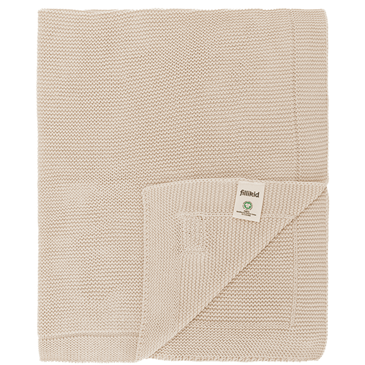 Fillikid | Strikket babyteppe | 80 x 100 cm | Nature