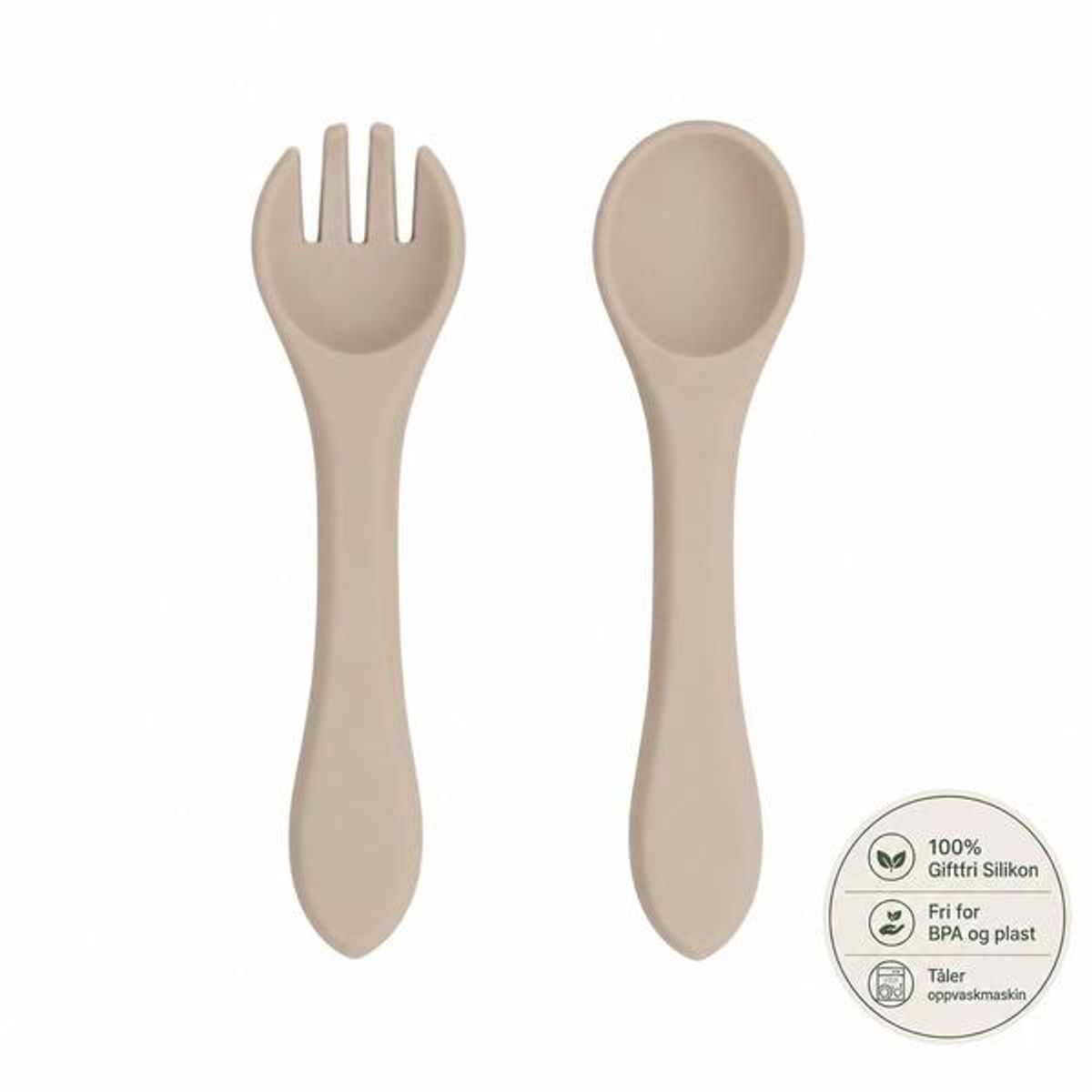 Troller Kids | Silikon Bestikk | Beige