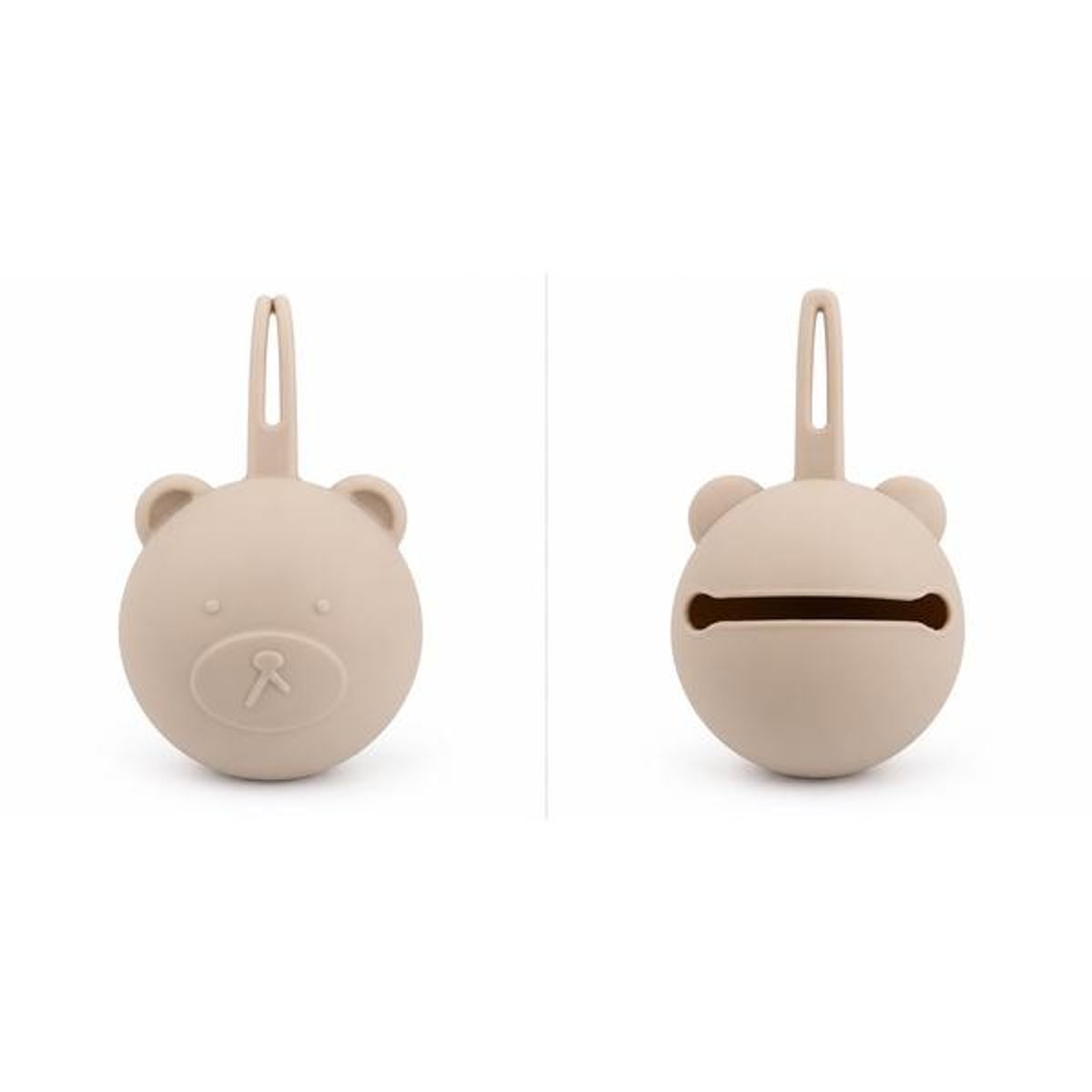 Troller Kids | Smokkeoppbevarer i silikon | Beige