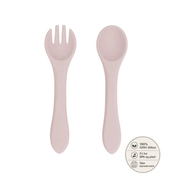 Hovedbilde Troller Kids | Silikon Bestikk | Rosa