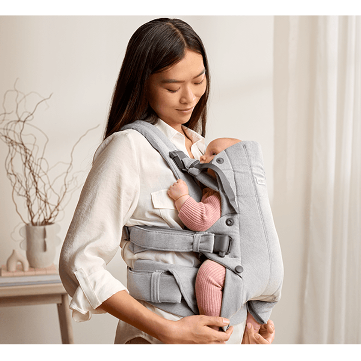 BabyBjörn | Bæresele Harmony | Vevd | Lysgrå melange