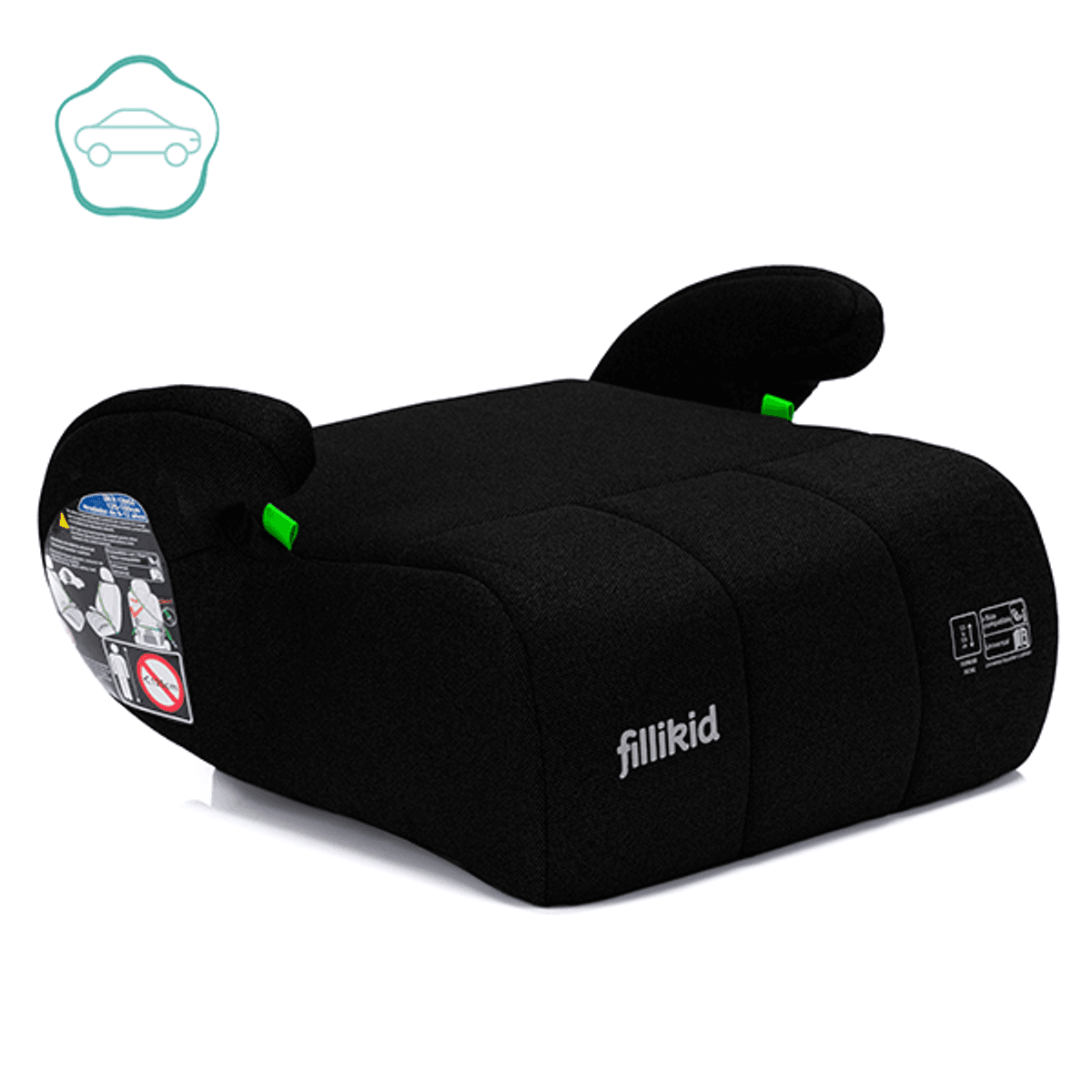  Fillikid | Comfort Bilstolpute (125–150 cm) | Black