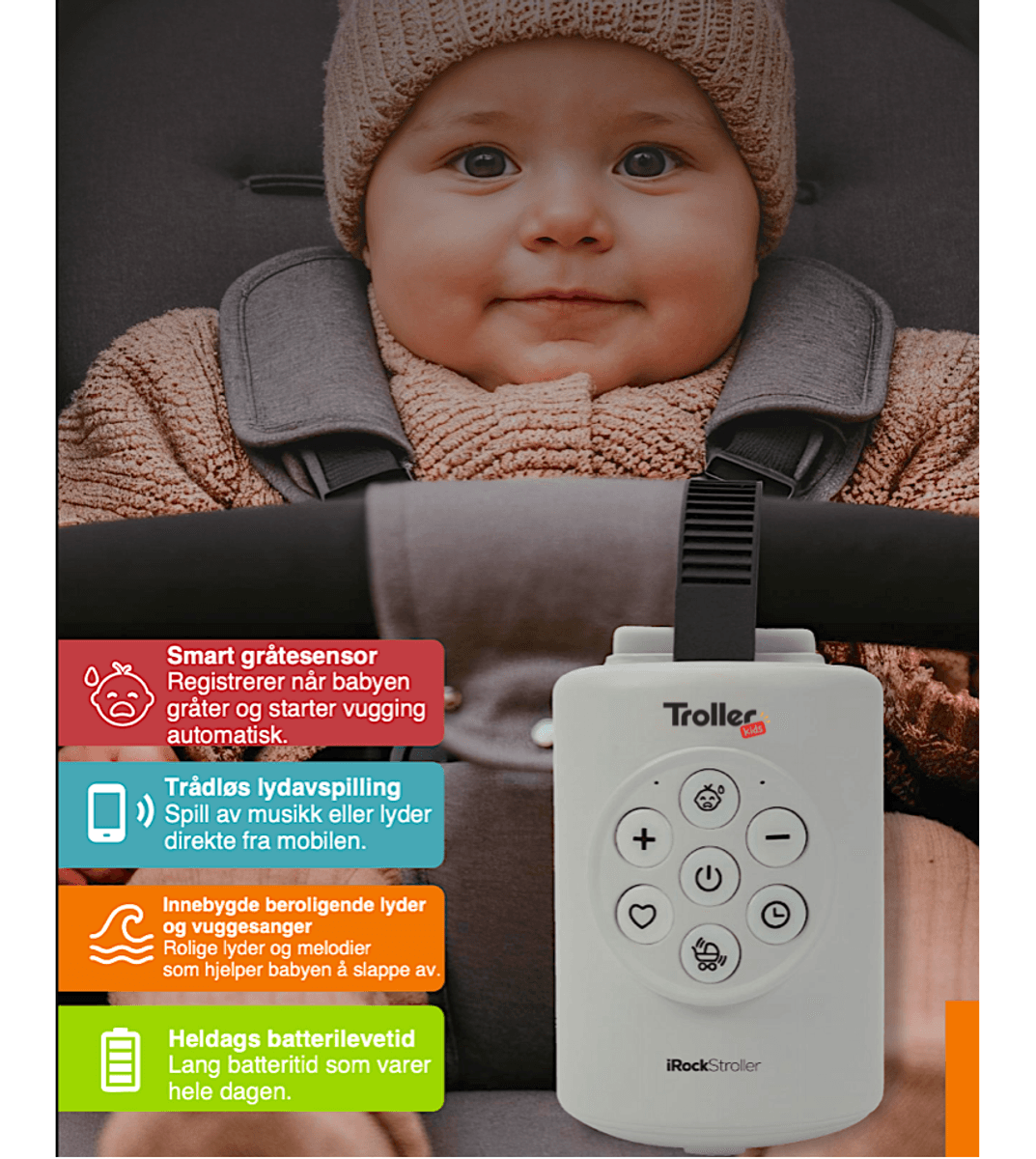 Troller | IRock Stroller | Barnevognsvugger