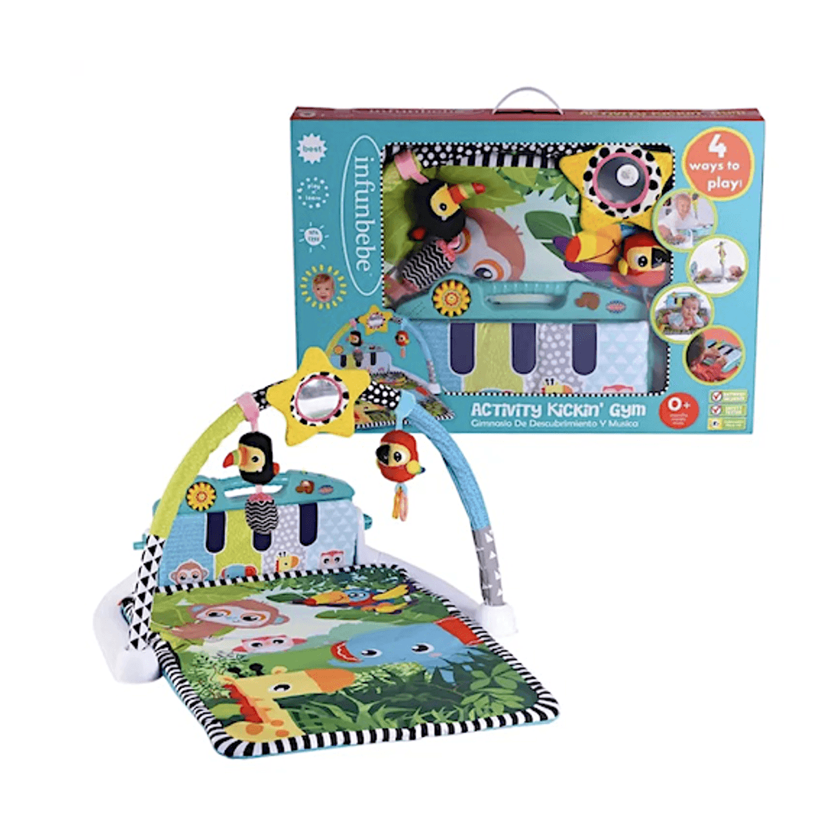 Infunbebe, Babygym, Jungeldyr piano med musikk