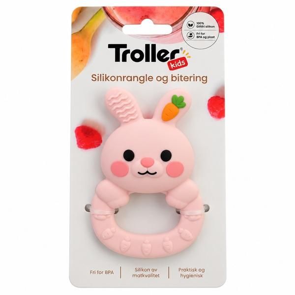 Troller Kids | Silikon Biterangle | Rosa kanin