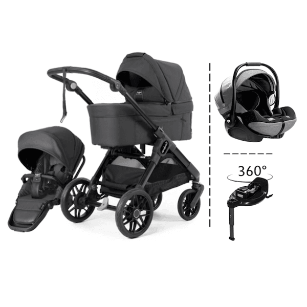 Hovedbilde Emmaljunga | Sento Max Ergo + Joie Bilstol & 360 Base | Urban Graphit
