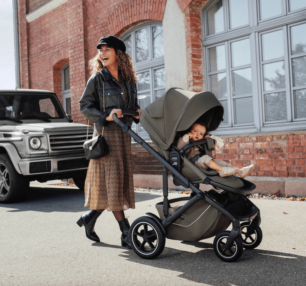 Britax | Smile 5Z LUX Kombivogn + BABY-SAFE Pro Bilstol & Base | Urban Olive