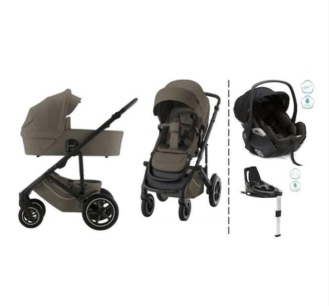 Hovedbilde Britax | Smile 5Z kombivogn + Noa bilstol & Base | Urban Olive