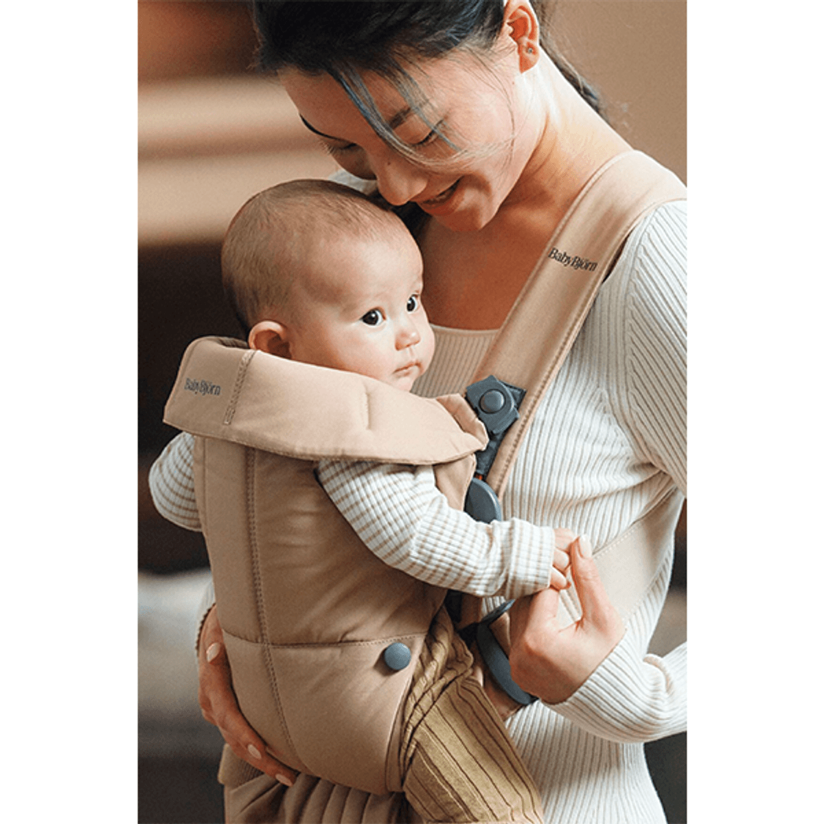 BabyBjörn | Bæresele Mini | Vevd | Beige