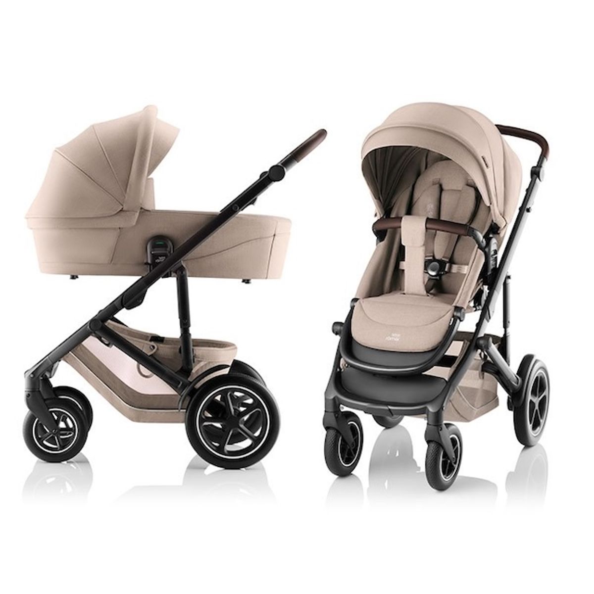 Britax | Smile 5Z Kombivogn + BABY-SAFE Pro Bilstol & Base | Teak and Grey 