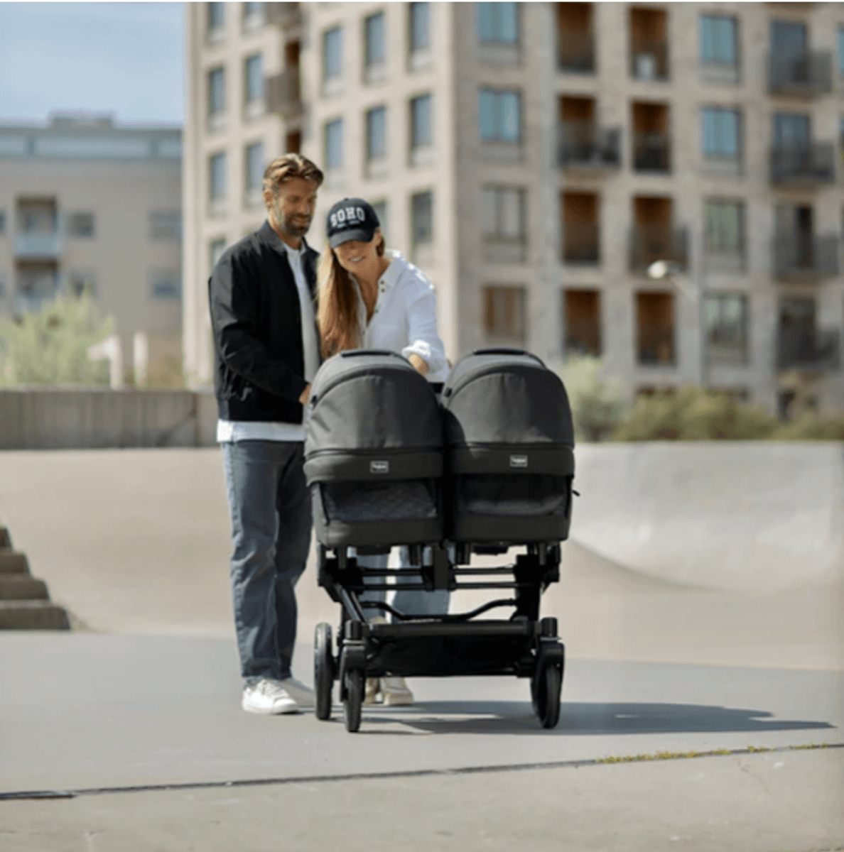 Emmaljunga 2025 | Double Sento 2x Liggedel+ | Urban Graphite