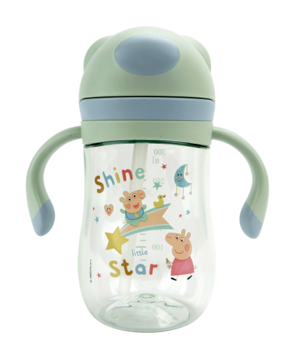 Peppa Pig | Evie Sugerørskopp | 240 ml | Grønn
