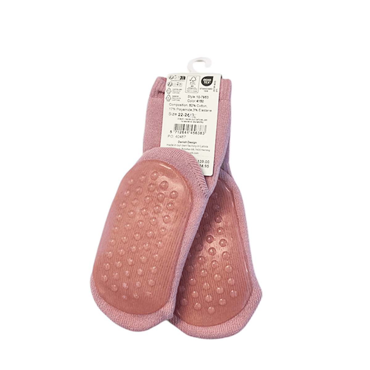 MP | Antiskli sokker | Bomull | Silver Pink