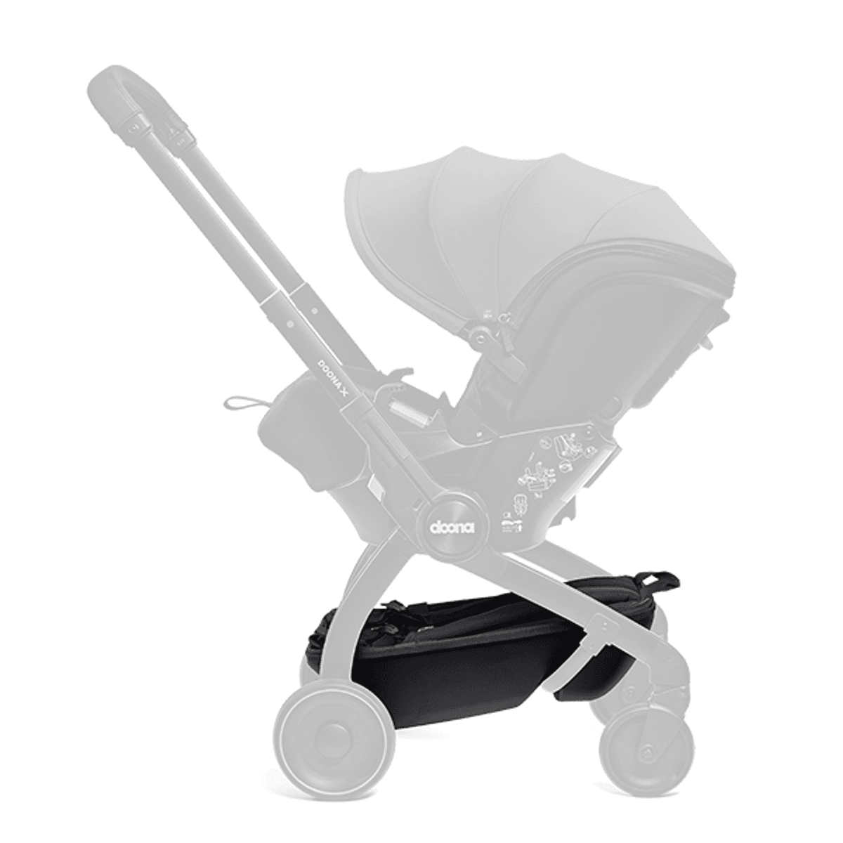 Doona X | Pack & Go Handlekurv/Sekk | Sort