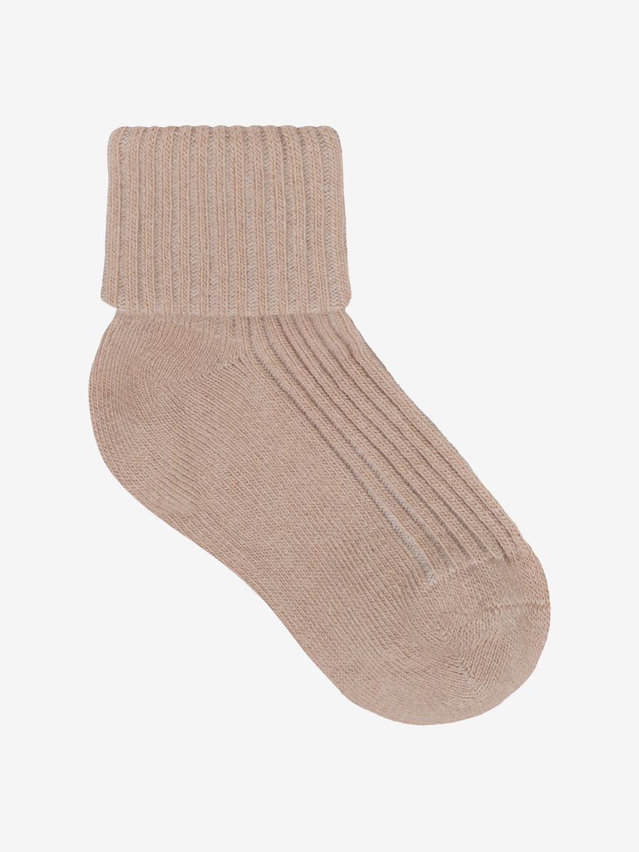 Minymo | Ribbestrikkede babysokker 3-pk | Birch