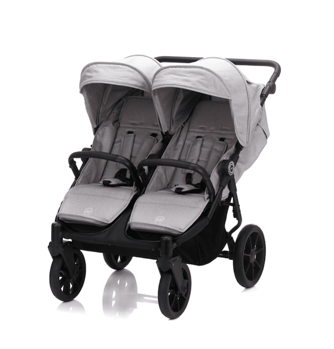Fillikid | Søskenvogn 1 Liggedel & 2 Sittedeler| Duette Grey