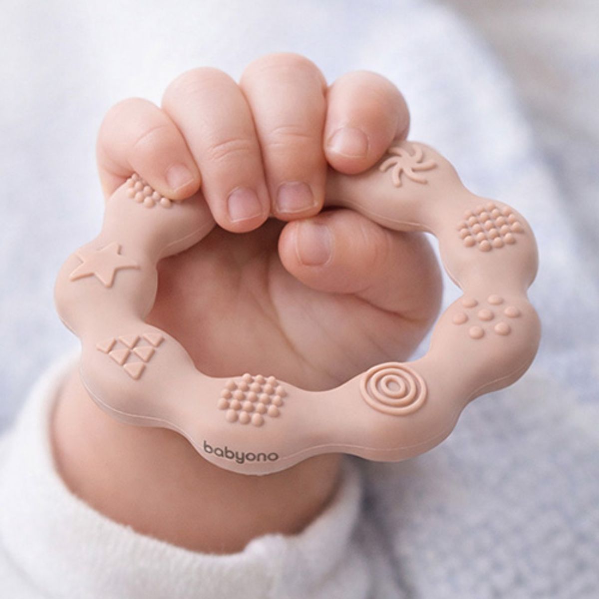 Babyono | Silikon bitering | Ring | Beige