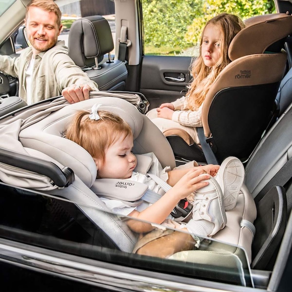 Britax | Swivel Grow Max Air | Onyx Black | 0-7 år