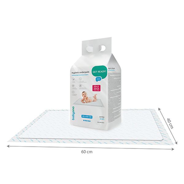 Hovedbilde Babyono | Stelleunderlag engangs 40x60 cm | 20 stk