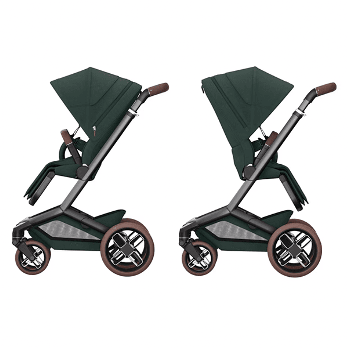  Maxi-Cosi | Fame Kombivogn Twillic Green + Pebble Pro Bilstol og Base 360 Pro